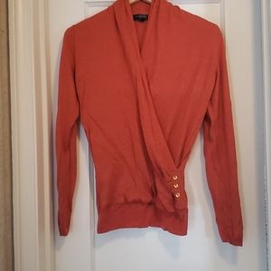 The Limited Lightweight Faux Wrap Sweater